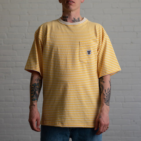 RAISED BY WOLVES MICROSTRIP POCKET T-SHIRT Mens Apparel -